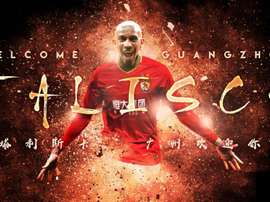 Talisca foi sondado por muitos clubes da Europa. Facebook @guangzhouhengda
