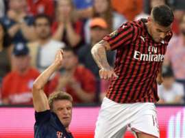 Theo Hernandez salta la trasferta di Bergamo. AFP