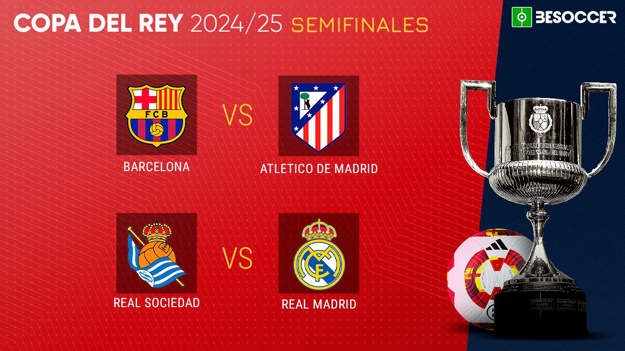 These are the 2024/25 Copa del Rey semi-finals