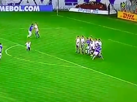 Neves marcó el 1-0 para Cruzeiro. Captura
