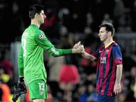 Messi n'impressionne plus Courtois. EFE