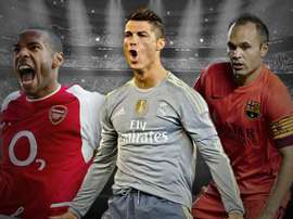 UEFA elaborou o onze ideal da história da Champions League. AFP