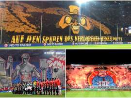 Las aficiones del Dortmund, Olympiacos o Legia son características por sus tifos. BeSoccer