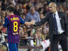 Iniesta a parlé de Pep. EFE
