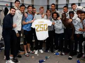 250 partidas vestido de branco. Twitter/realmadrid
