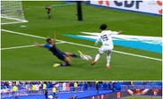 Toni Kroos put Germany 1-0 up against France. Captura/Cuatro