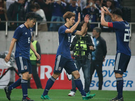 Le Japon a battu l'Uruguay. Twitter/JFA_samuraiblue