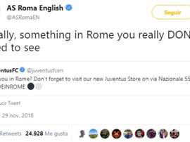 A Roma não perdoa. Twitter/RomaEnglish