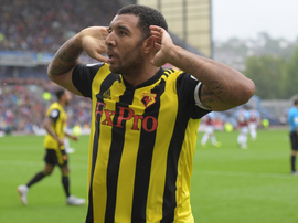 Troy Deeney gave Watford the lead after 48 minutes. Twitter/WatfordFC