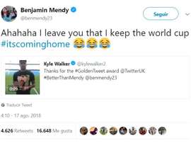 Mendy ne s'est pas géné. Twitter