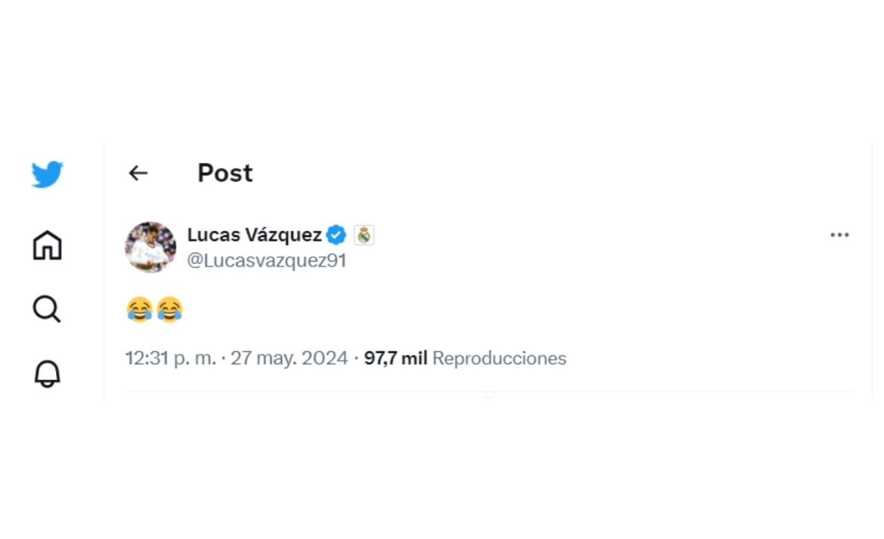 Lucas Vázquez se ríe en Twitter tras ver la lista de España