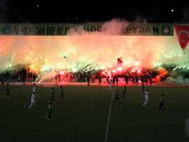 Turkish Regional Amateur League fans go mad for their team. Goal