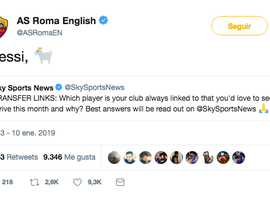 La Roma chiede l'acquisto di Messi. Twitter/ASRomaEN
