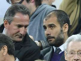 Begiristain y Guardiola se reunieron en Amsterdam. Twitter