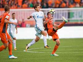 Empate a uma bola entre Ural e Zenit. Twitter/Zenit