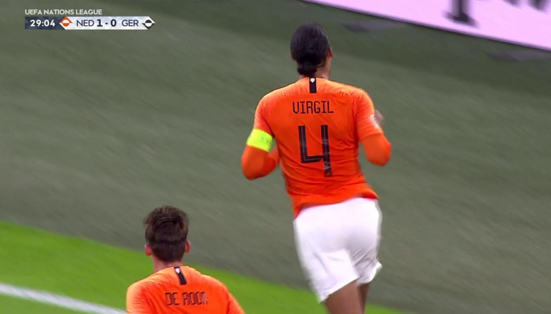 Van Dijk Gave Holland The Lead Against Germany Besoccer