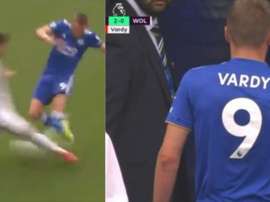 Vardy a été expulsé contre Leicester. Capture