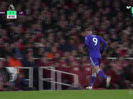 Moment gênant au stade d'Arsenal. Capture/Movistar