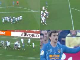 Le immagini del goal di Griezmann. Captura/LaLiga