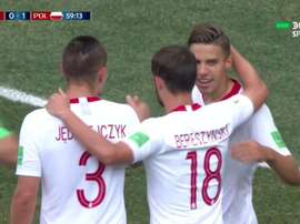 Bednarek broke the deadlock for Poland. Captura