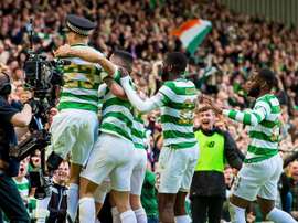 Celtic festeja pela sétima vez o título de campeão escocês.