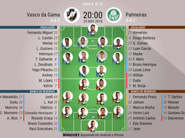 Vasco da Gama - Palmeiras 25/11/2018. BeSoccer