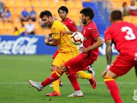 Casadesús se lesionó contra el Tenerife. Twitter/AD_Alcorcon