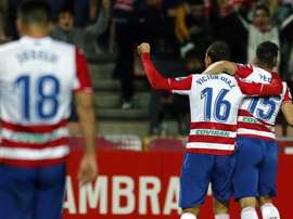 El Granada se llevó los tres puntos ante el Almería. EFE