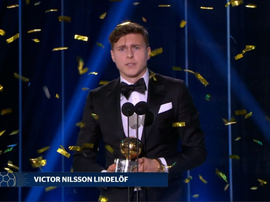 Lindelöf élu joueur suédois. Captura/Kanal4