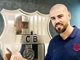 Victor Valdés, entraîneur chez les jeunes du Barça. FCBarcelona