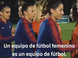 O Barcelona propagou uma campanha em favor do futebol feminino. FCBarcelona