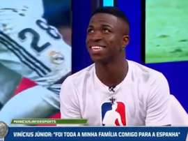 Vinicius eligió a Benzema antes que Messi o Cristiano. Captura/FoxSports