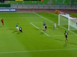 Viotti marcó el 1-0 para los suyos. Captura