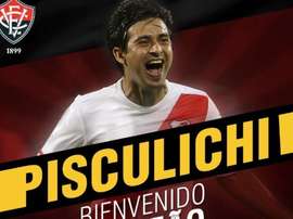El Brasileirao da la bienvenida a Pisculichi. Twitter/Vitória