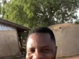 Wakaso fue imprudente y publicó el vídeo en Twitter. Captura