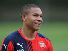 Wellington Silva in training with Arsenal. Arsenal