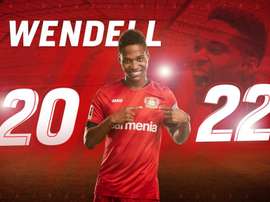 Wendell renova com o Bayer Leverkusen até 2022. Twitter @bayer04fussball