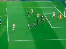 Morelo fue el encargado de anotar el 1-0. Captura/FoxSports