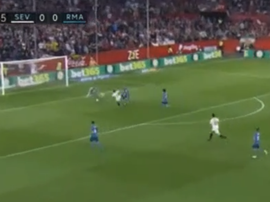 Ben Yedder broke the deadlock at the Pizjuan. Captura