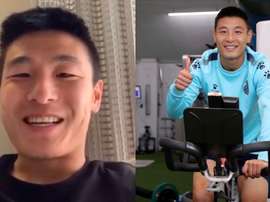 Wu Lei, em quarentena e sem sintomas. Captura/Instagram/wulei_wl7/Twitter/RCDEspanyol