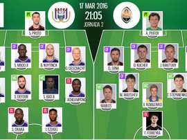 Ya tenemos las alineaciones del Anderlecht-Shaktar, partido de vuelta de los octavos de final de la Europa League. BeSoccer