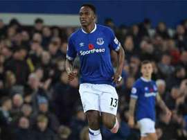 Yerry Mina ne bougera pas d'Everton. AFP