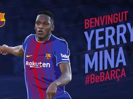 Mina has finally completed his move to the Camp Nou FCBarcelona