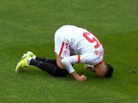 En-Nesyri suma once goles en Liga, 15 en total. Captura/Movistar