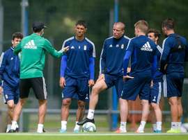 Ziganda y los suyos vuelven al Tartiere. Twitter/RealOviedo