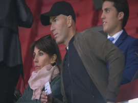 Zidane est allé voir son fils. Capture/Vodafone