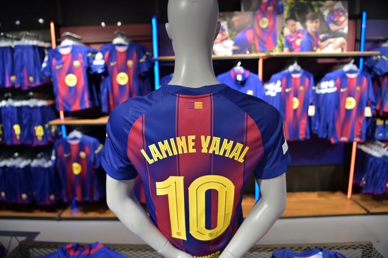 Yamal takes iconic Barcelona number 10 shirt
