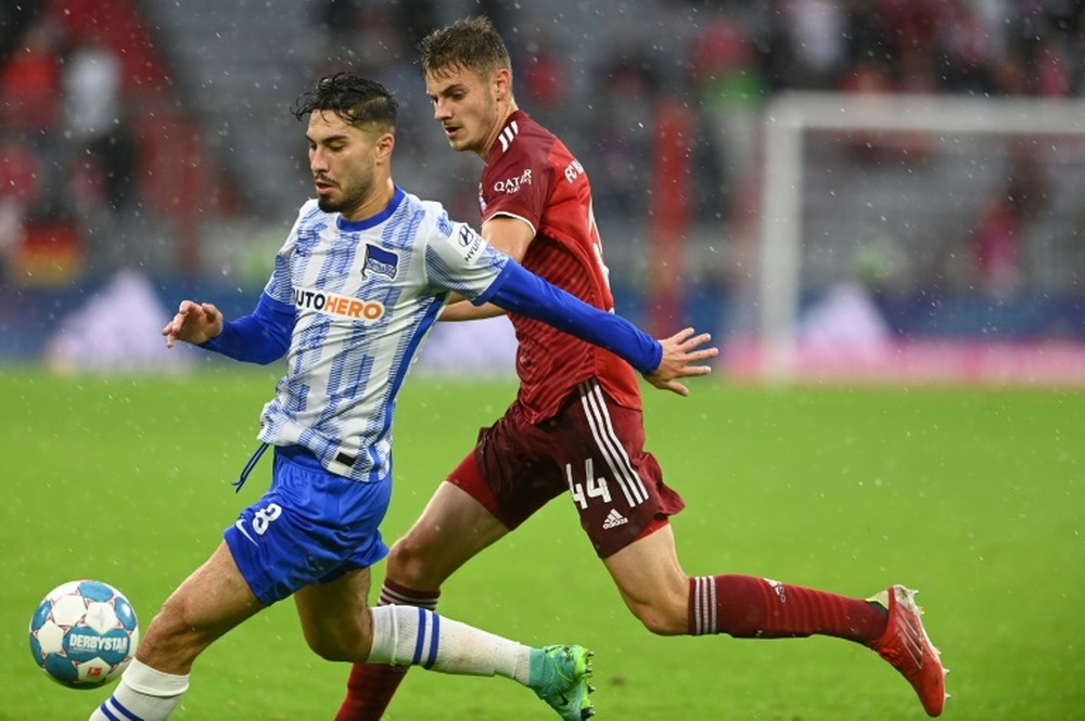 Suat Serdar (L) scored twice as Hertha won 1-3 at Bochum. AFP