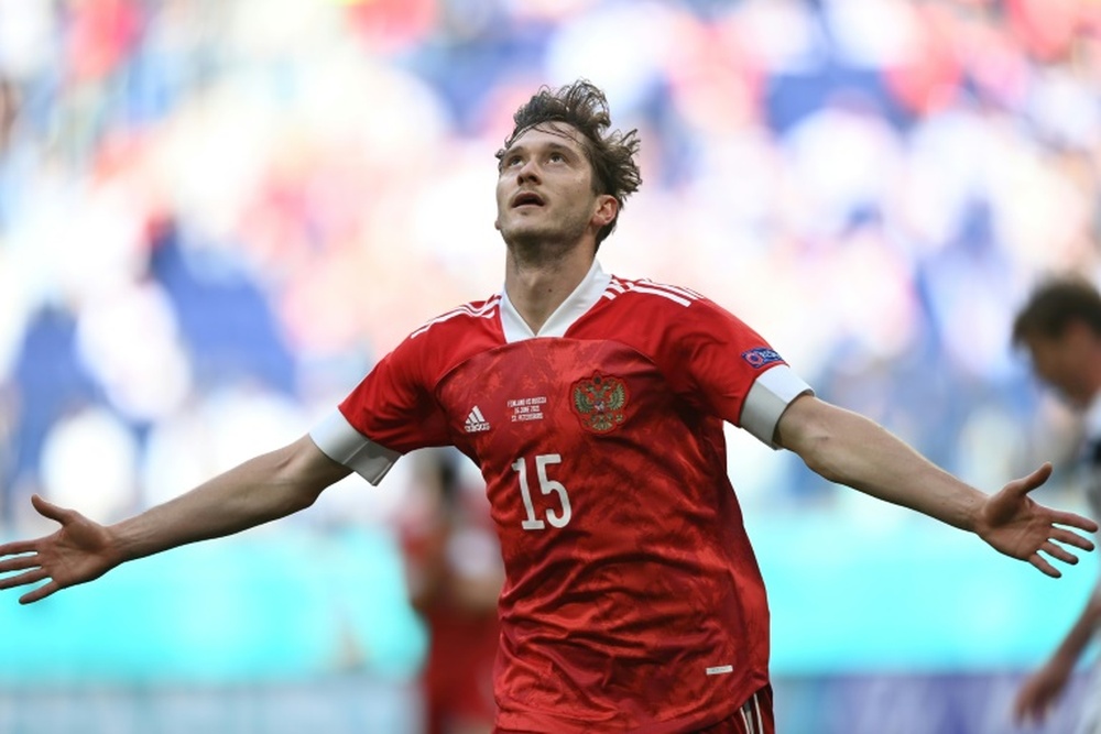 Aleksei Miranchuk gave Russia a crucial victory over Finland. AFP