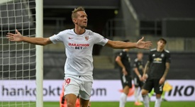 Sevilla beat United 2-1. AFP